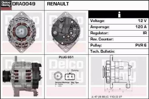 Remy DRA0049 - Alternator furqanavto.az