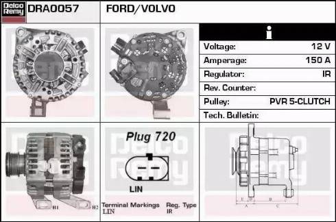 Remy DRA0057 - Alternator furqanavto.az