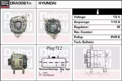 Remy DRA0061N - Alternator furqanavto.az