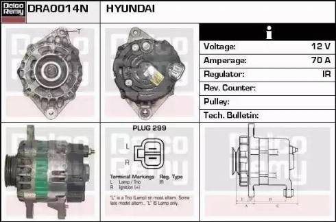 Remy DRA0014N - Alternator furqanavto.az