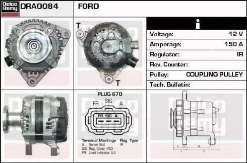 Remy DRA0084 - Alternator furqanavto.az