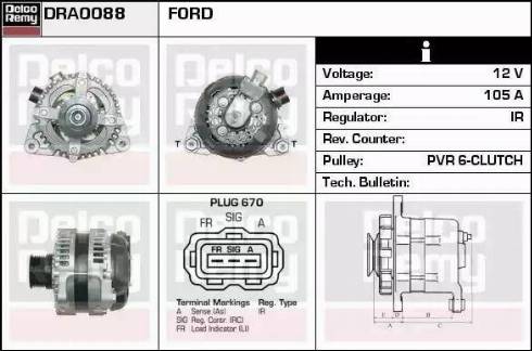 Remy DRA0088 - Alternator furqanavto.az