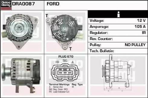 Remy DRA0087 - Alternator furqanavto.az