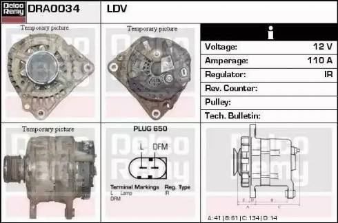 Remy DRA0034 - Alternator furqanavto.az