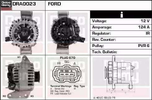 Remy DRA0023 - Alternator furqanavto.az