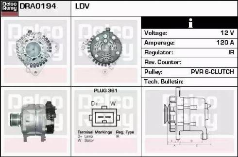 Remy DRA0194 - Alternator furqanavto.az