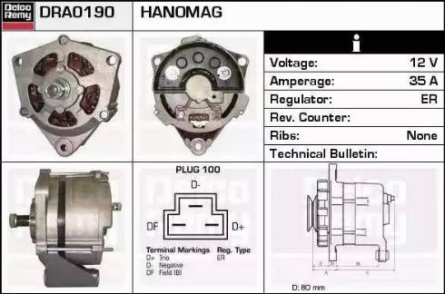 Remy DRA0190 - Alternator furqanavto.az