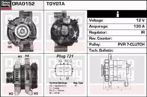 Remy DRA0152 - Alternator furqanavto.az