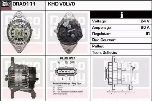 Remy DRA0111 - Alternator furqanavto.az