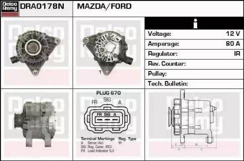 Remy DRA0178N - Alternator furqanavto.az