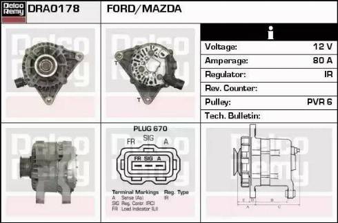 Remy DRA0178 - Alternator furqanavto.az