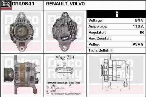 Remy DRA1113 - Alternator furqanavto.az