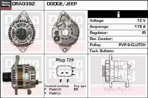 Remy DRA0392 - Alternator furqanavto.az