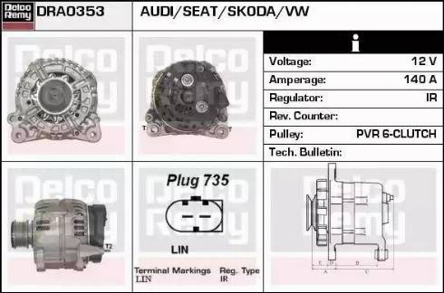 Remy DRA0353 - Alternator furqanavto.az