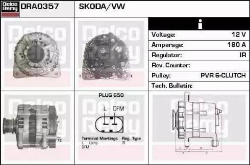 Remy DRA0357 - Alternator furqanavto.az