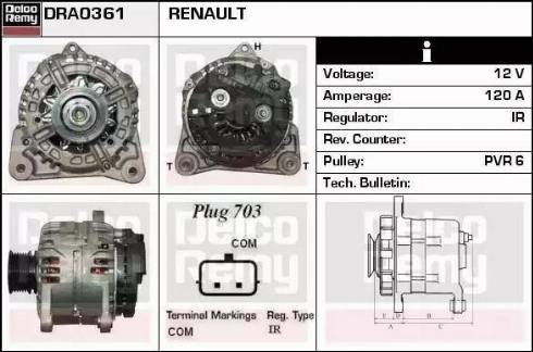 Remy DRA0361 - Alternator furqanavto.az