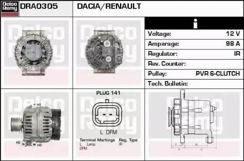 Remy DRA0305 - Alternator furqanavto.az