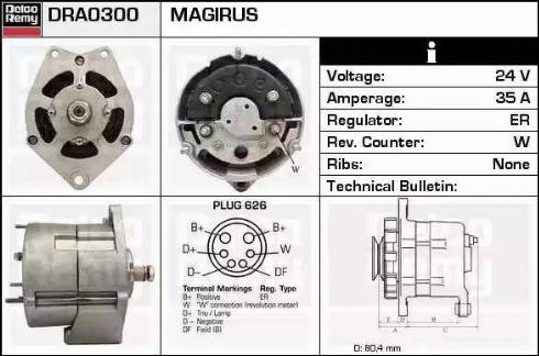 Remy DRA0300 - Alternator furqanavto.az