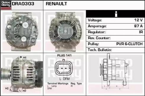 Remy DRA0303 - Alternator furqanavto.az