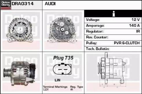 Remy DRA0314 - Alternator furqanavto.az