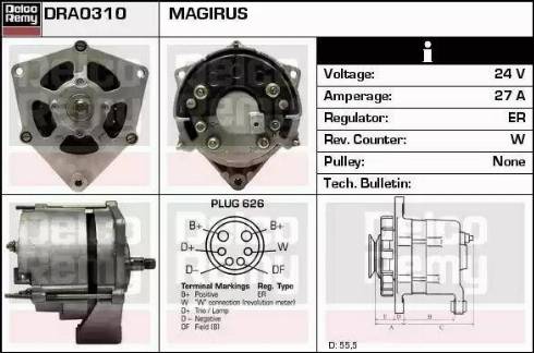 Remy DRA0310 - Alternator furqanavto.az