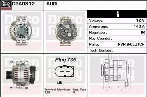 Remy DRA0312 - Alternator furqanavto.az