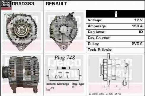 Remy DRA0383 - Alternator furqanavto.az