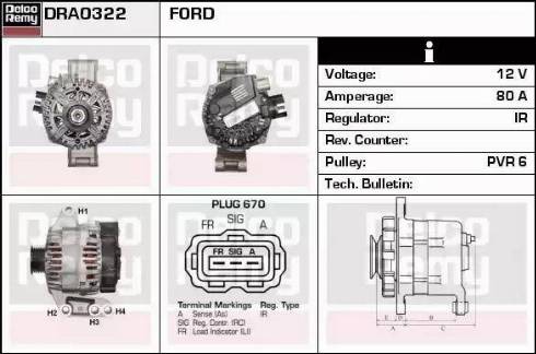 Remy DRA0322 - Alternator furqanavto.az