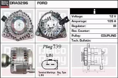 Remy DRA0296 - Alternator furqanavto.az