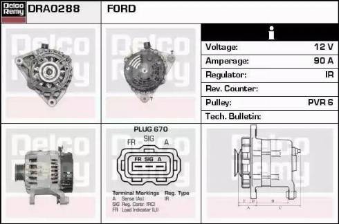 Remy DRA0288 - Alternator furqanavto.az