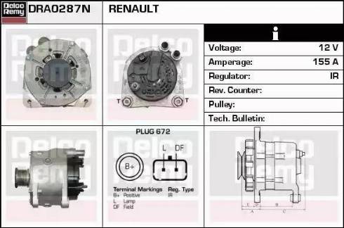 Remy DRA0287N - Alternator furqanavto.az