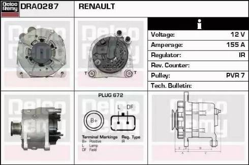 Remy DRA0287 - Alternator furqanavto.az