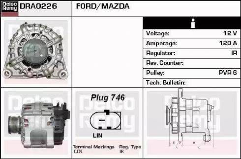 Remy DRA0226 - Alternator furqanavto.az