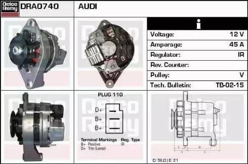 Remy DRA0740 - Alternator furqanavto.az