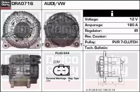 Remy DRA0716 - Alternator furqanavto.az