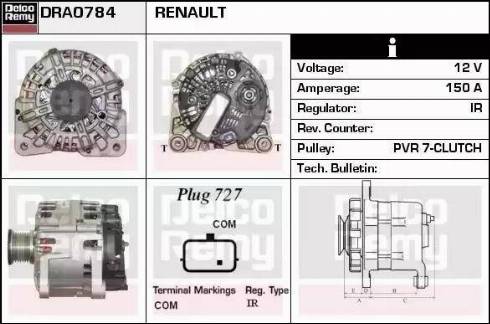 Remy DRA0784 - Alternator furqanavto.az