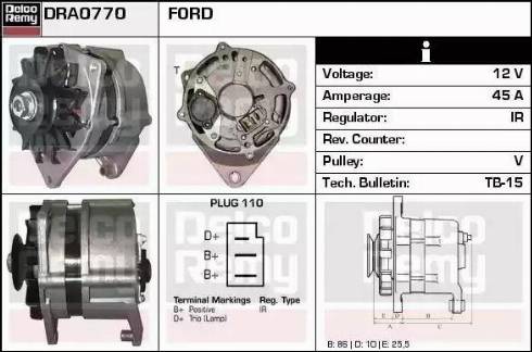 Remy DRA0770 - Alternator furqanavto.az