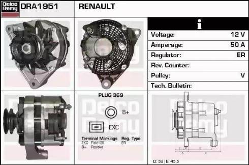 Remy DRA1951 - Alternator furqanavto.az