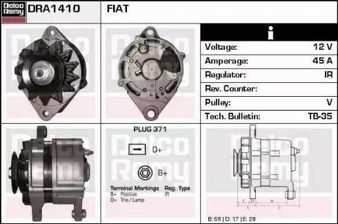 Remy DRA1410 - Alternator furqanavto.az