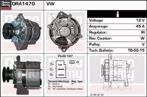 Remy DRA1470 - Alternator furqanavto.az