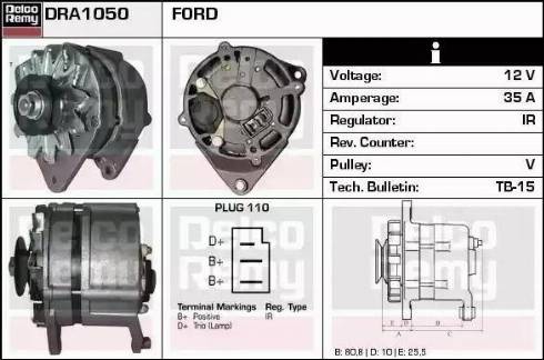 Remy DRA1050 - Alternator furqanavto.az