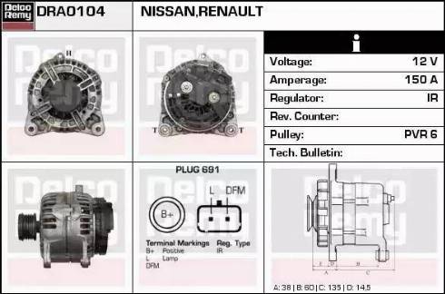 Remy DRA1004 - Alternator furqanavto.az