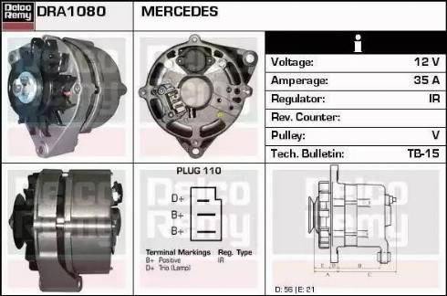 Remy DRA1080 - Alternator furqanavto.az