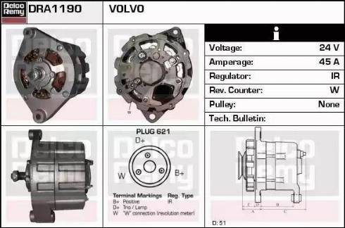 Remy DRA1190 - Alternator furqanavto.az