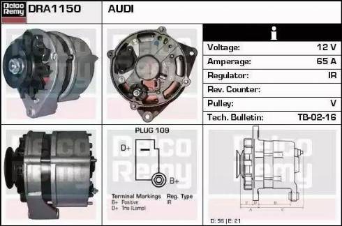 Remy DRA1150 - Alternator furqanavto.az