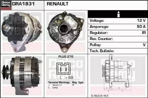 Remy DRA1831 - Alternator furqanavto.az