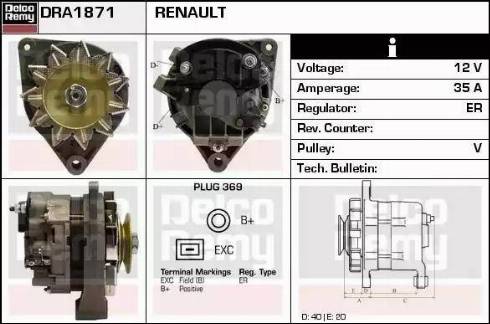 Remy DRA1871 - Alternator furqanavto.az