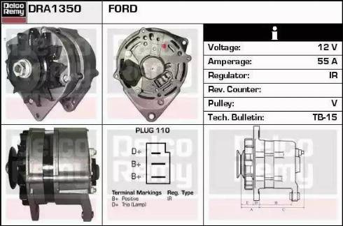 Remy DRA1350 - Alternator furqanavto.az