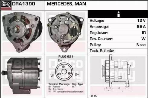 Remy DRA1300 - Alternator furqanavto.az