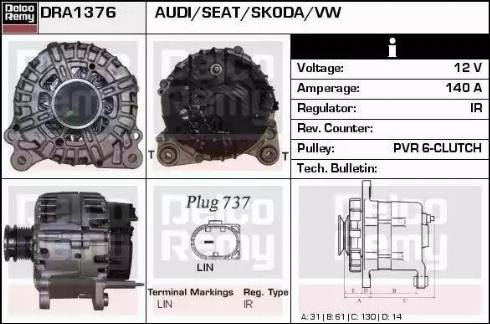 Remy DRA1376 - Alternator furqanavto.az